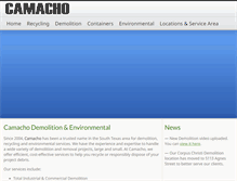 Tablet Screenshot of camachorecycling.net